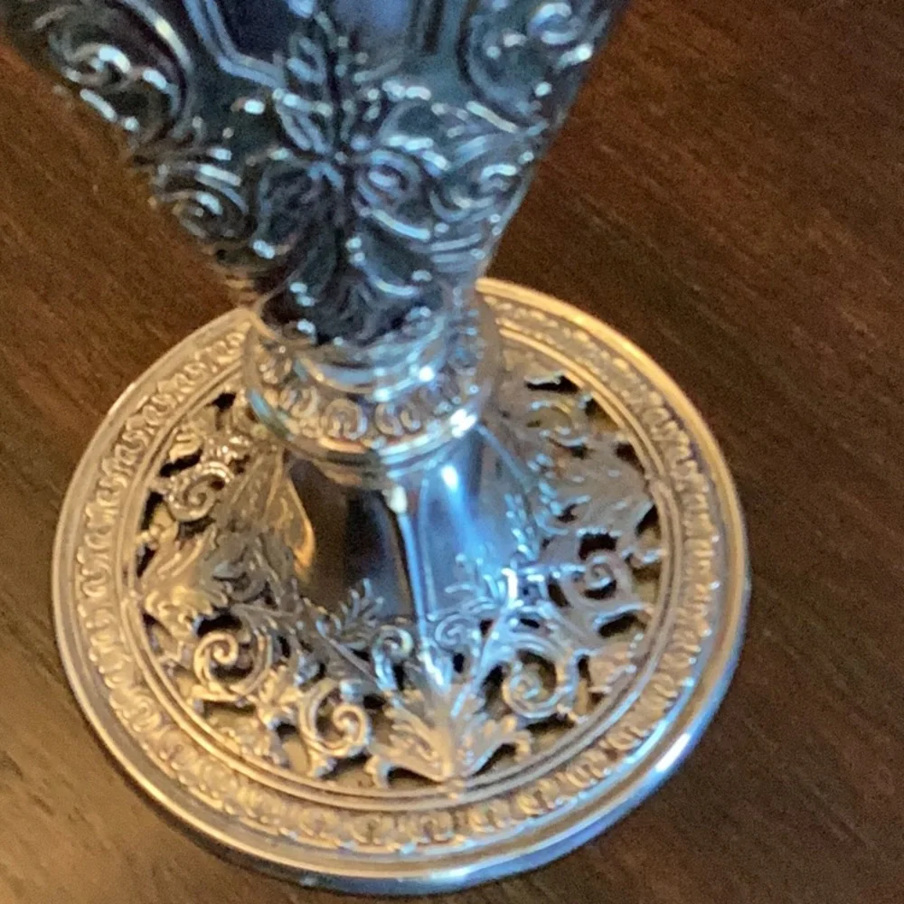 Vintage Godsinger Silver Art Co. (GSA) Silver Plated Fan Vase